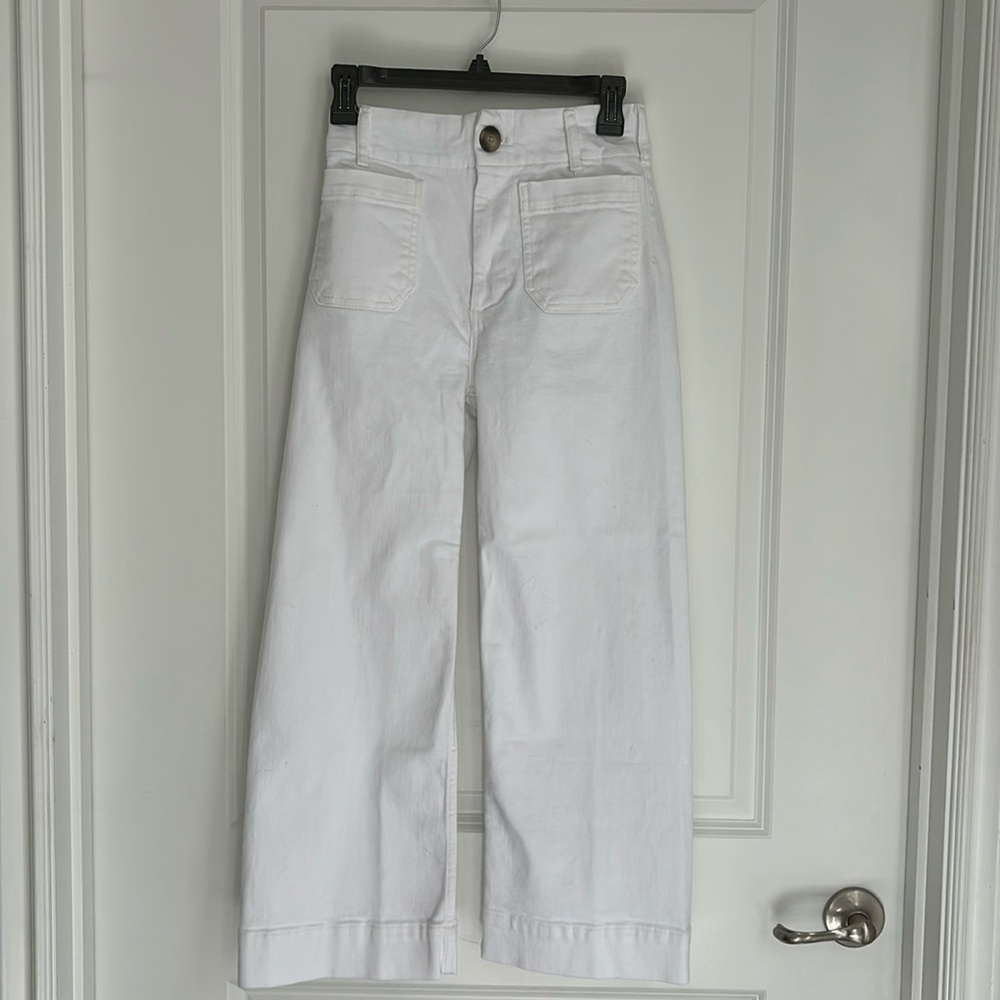 Maeve by Anthropologie the Colette pant in white